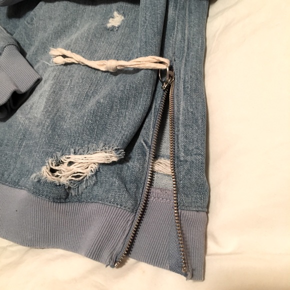Distressed Denim Top - Picture 6 of 7